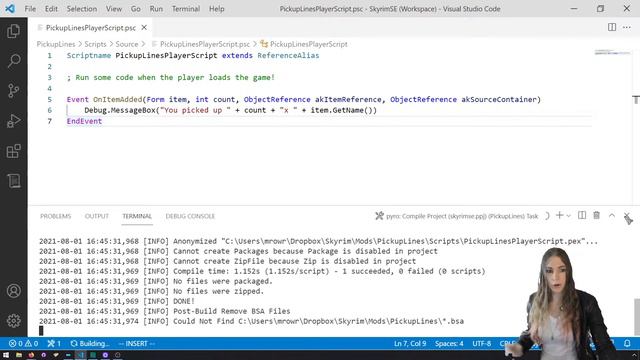 Attaching Skyrim scripts to player events смотреть онлайн