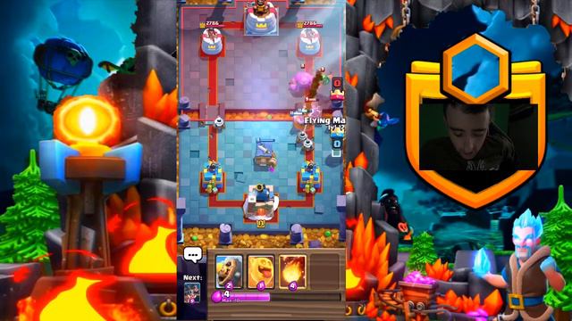 Royal Hogs split FB bait deck in Clash Royale смотреть онлайн