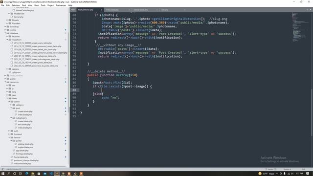 92 Post delete with storage image | laravel bangla tutorial | laravel programming смотреть онлайн