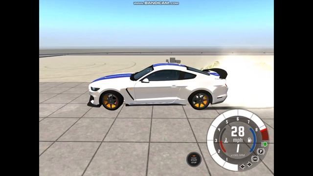 BeamNG Drive : Mustang GT350 R Burnout! смотреть онлайн