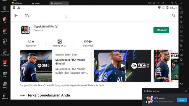 INSTALL FIFA 22 MOBILE DI PC || EMULATOR MENURUT GUA TERENTENG SETTING ULTRA 60FPS !!