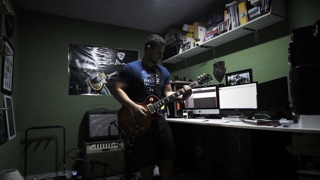 Gibson Les Paul+Tube King distortion+Phaser fire+Fender Blues Junior смотреть онлайн
