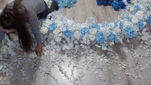 Как сделать композицию из искуственных цветов на свадьбу, своими руками.
