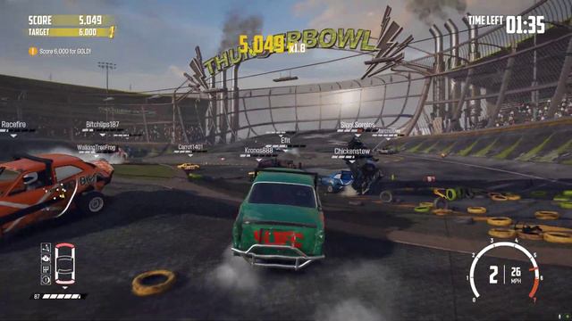 Wreckfest Demo Derby Daily @ Thunderbowl in the Dominator! смотреть онлайн