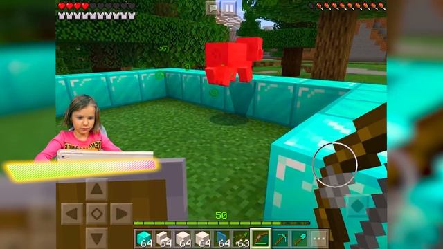 Приручить СОБАКУ и построить АЛМАЗНЫЙ дом в MINECRAFT смотреть онлайн