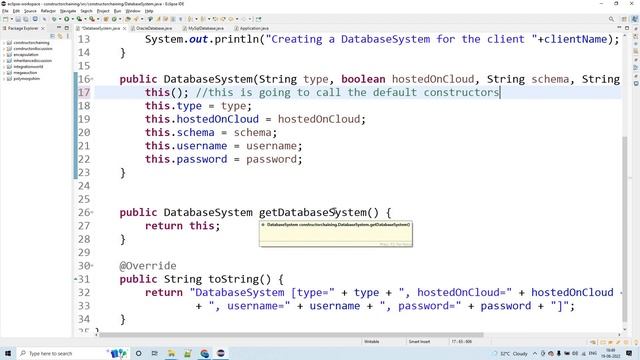 Session 16 - this, super and constructor chaining in Java смотреть онлайн