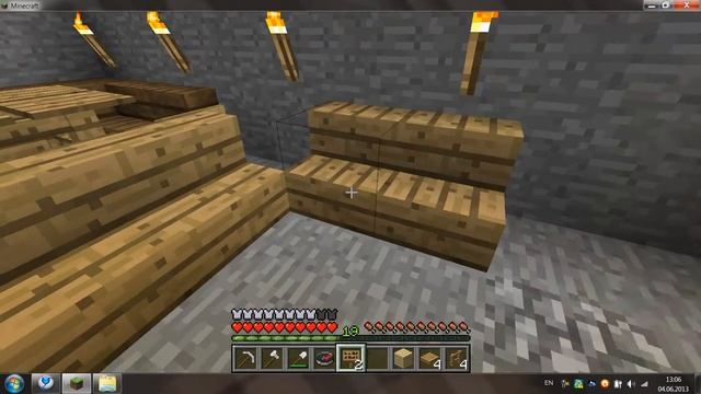 Делаем стол и кресло в minecraft смотреть онлайн