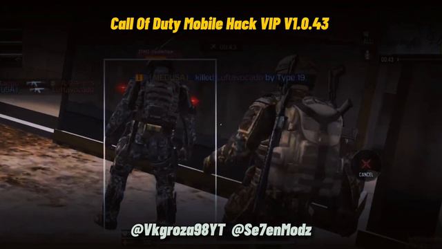 Call Of Duty Mobile 1.0.43 IOS/Android MOD HACK VIP ACTUALIZADO WALLHACK+AIMBOT+ESP (100% SEGURO).
