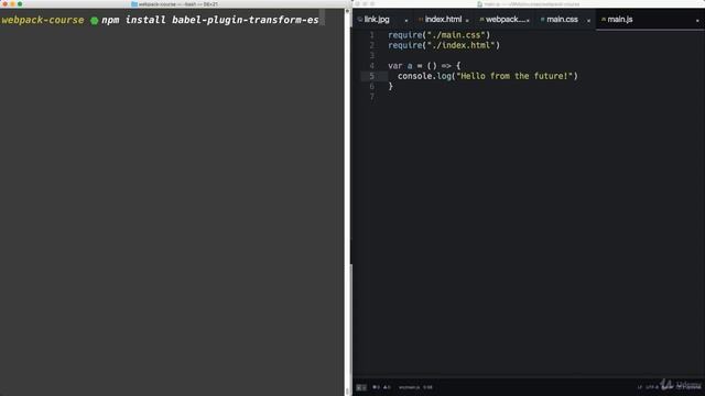 Webpack 4: Beyond the Basics : Babel Basics смотреть онлайн