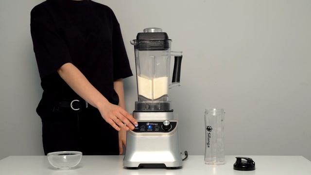 Как блендер Silanga BL1500 PRO справляется с горохом.