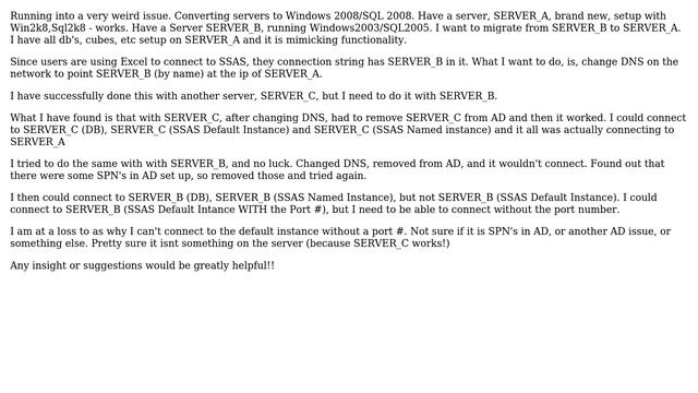 DevOps & SysAdmins: SQL Server Analysis Services, DNS, AD, Kerberos, Connection Issues смотреть онлайн