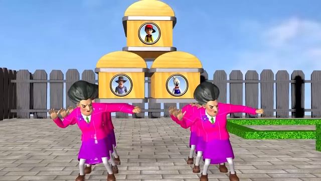 Scary Teacher 3D Miss T vs 3 Neighbor Vs Huggy Wuggy Choose Right Shape Overturn Gift Challenge смотреть онлайн