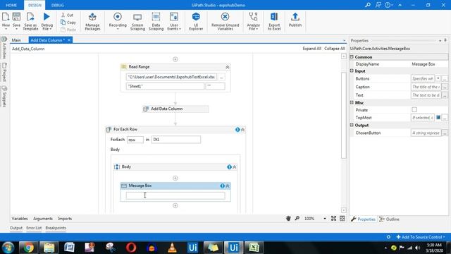 UiPath Tutorial | Add Data Column in UiPath | UiPath Add Data Column Example | ExpoHub смотреть онлайн