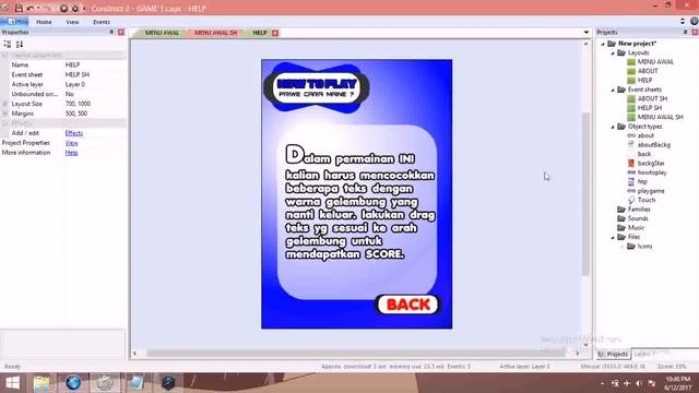 TUTORIAL MEMBUAT GAME (ENGLISH BLUB) - CONSTRUCT 2 (PART 1) смотреть онлайн