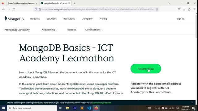 MongoDB | ICT Academy - Learnathon 2023 смотреть онлайн