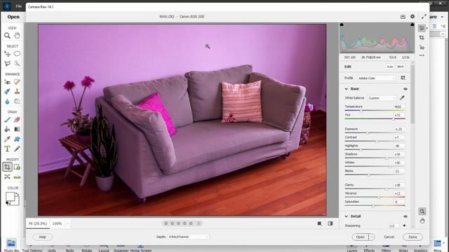 Editing in Camera RAW in Photoshop Elements смотреть онлайн