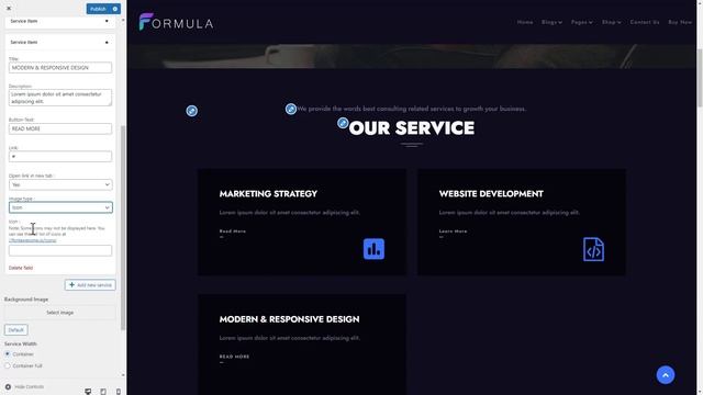 Formula Premium WordPress Theme: How To add service In Service Section смотреть онлайн