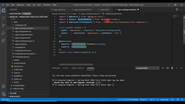 Angular 10 + Spring Boot CRUD Full Stack App - 12 - Routing and Navigation in Angular App смотреть онлайн