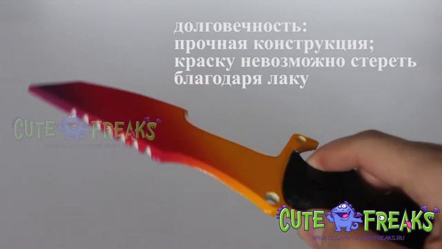 Видео обзор Охотничий нож Градиент - настоящий деревянный нож из дерева смотреть онлайн