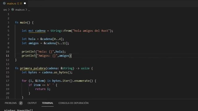 8. Curso de RUST: SEGMENTOS (Slices) смотреть онлайн