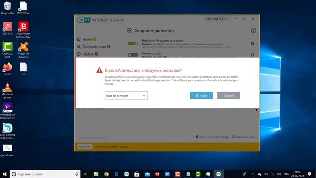 ESET NOD32 ANTIVIRUS- How To Temporarily Disable Protection || Turn Off Protection || Tech drive смотреть онлайн