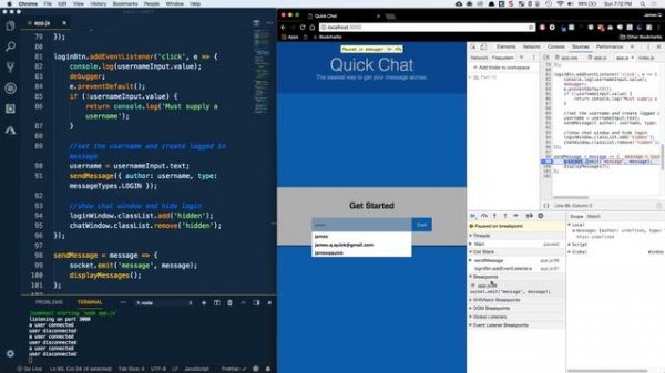 Debugging JavaScript in Visual Studio Code and Google Chrome