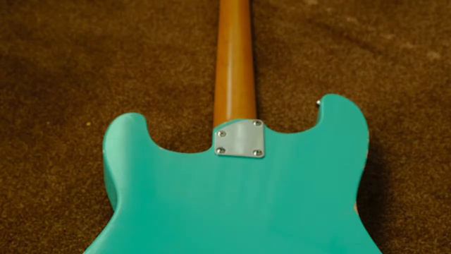 MJT Warmoth Tele Strat Les Paul Hybrid aged nitro SEA FAOM GREEN смотреть онлайн