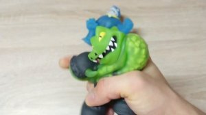 Видео обзор на два набора тянущихся героев Goo Jit Zu | Tygor Vs Viper и Thrash Vs Rockjaw