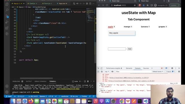 React Hooks - useState with map смотреть онлайн