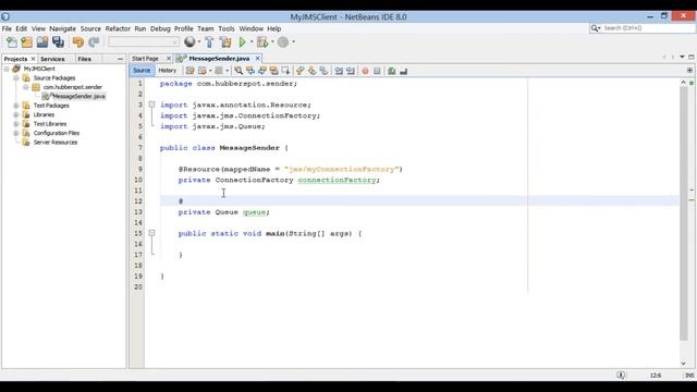 Send messages to a message queue using Java Message Service API смотреть онлайн