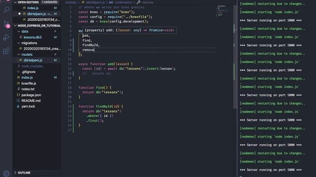 Node Express Tutorial 10 - Writing more queries for our database with Knex.js смотреть онлайн