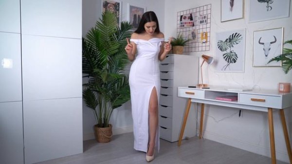 TRYING ON WISH WEDDING DRESSES...$1000 LIGHT UP DRESS!?