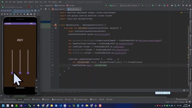 Random Hex Color Code Generator | Android Studio | Kotlin Projects смотреть онлайн