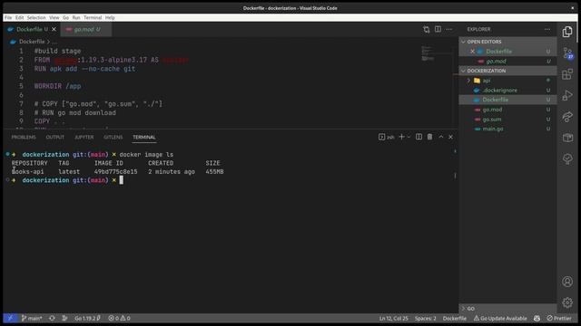 Golang: Crear docker image