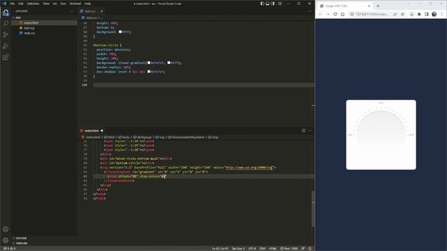 Arc Gauge HTML/CSS/Javascript смотреть онлайн