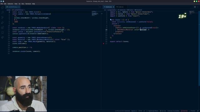 REACT + THREE.JS, le combo parfait pour la 3D dans ton NAVIGATEUR смотреть онлайн