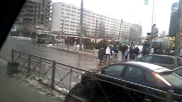 Трамвай 45 "Ст.м."Купчино".-пр. Юрия Гагарина". смотреть онлайн