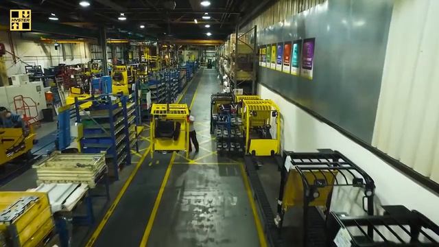 Производство электрпогрузчиков Hyster. смотреть онлайн