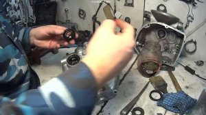 СБОРКА КПП УРАЛ С ЗАДНЕЙ ПЕРЕДАЧЕЙ.