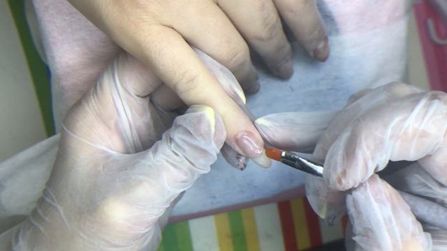 Коррекция наращивания гелем/RuNail гели смотреть онлайн