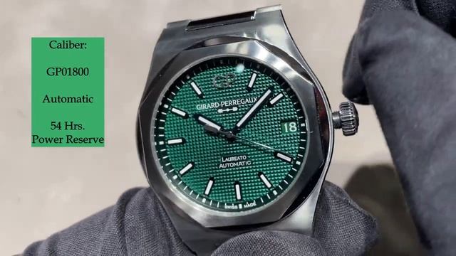 [LAUREATO GREEN] GIRARD-PERREGAUX - Laureato 42mm Green 芝柏 81010-11-3153-1CM @GirardPerregauxWatche смотреть онлайн