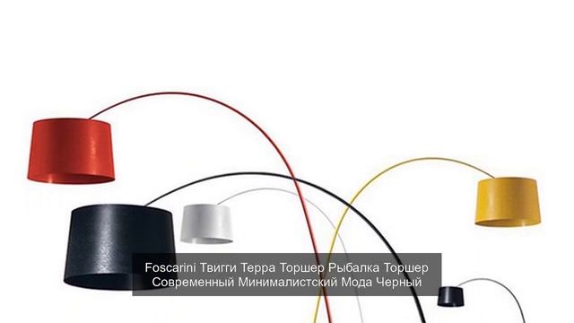 Foscarini Твигги Терра Торшер Рыбалка Торшер Современный Минималистский Мода Черный смотреть онлайн