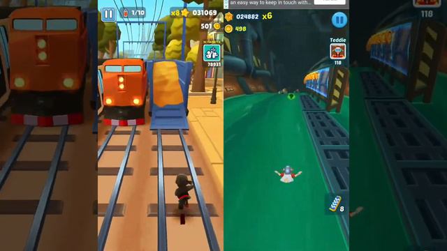 Subway surfers vs Subway Princess Run #3 ЭСТАФЕТА И МИССИИ смотреть онлайн