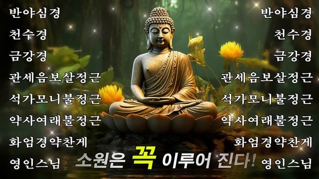두터운 업장이 소멸되고, 무량복덕을 얻는 불경 ? 반야심경,천수경,금강경,관세음보살정근,석가모니불정근,약사여래불정근,화엄경약찬게 - 영인스님 смотреть онлайн