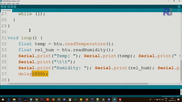 Lesson 35: Using HTU21D Temperature Sensor | Arduino Step By Step Course смотреть онлайн