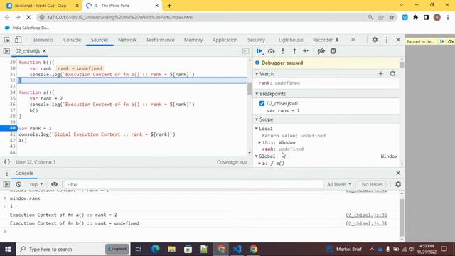 CHISEL 02 P1 :: Short Takes - JS - Inside Out Series - Execution Context Phases and Scope Chain смотреть онлайн