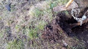 тащим трубу лебедкой как вытащить железку из земли