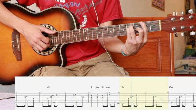 Message in the wind - Carole & Tuesday - Guitar cover with tabs смотреть онлайн