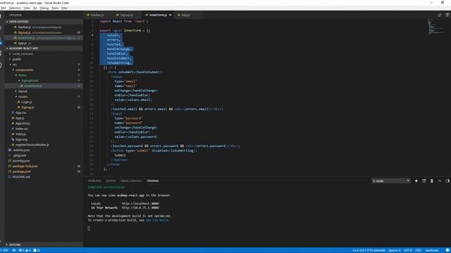 ReactJS Course - #9 - Forms Initial Setup 2 - Arabic عربي смотреть онлайн