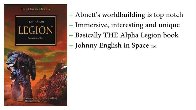 Legion by Dan Abnett | Book Review | Horus Heresy смотреть онлайн